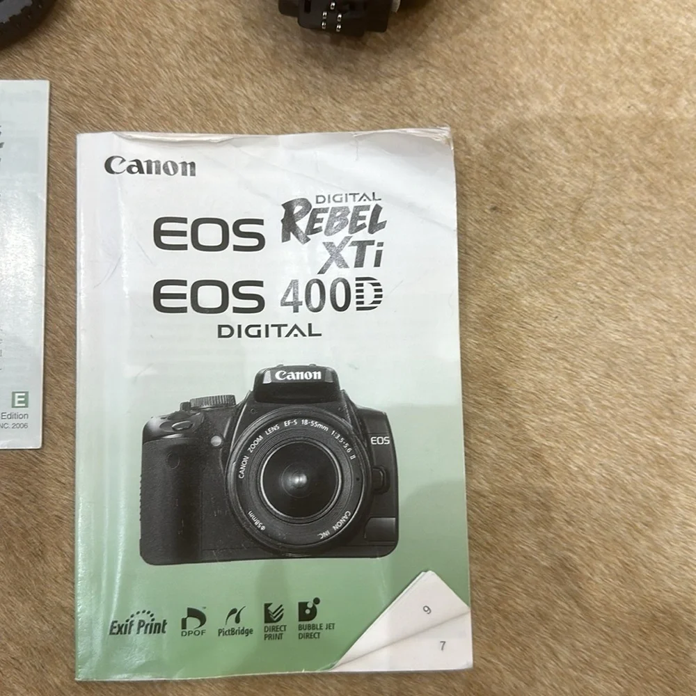 Canon EOS Rebel XTi 400D Digital camera and Speedlite 200E